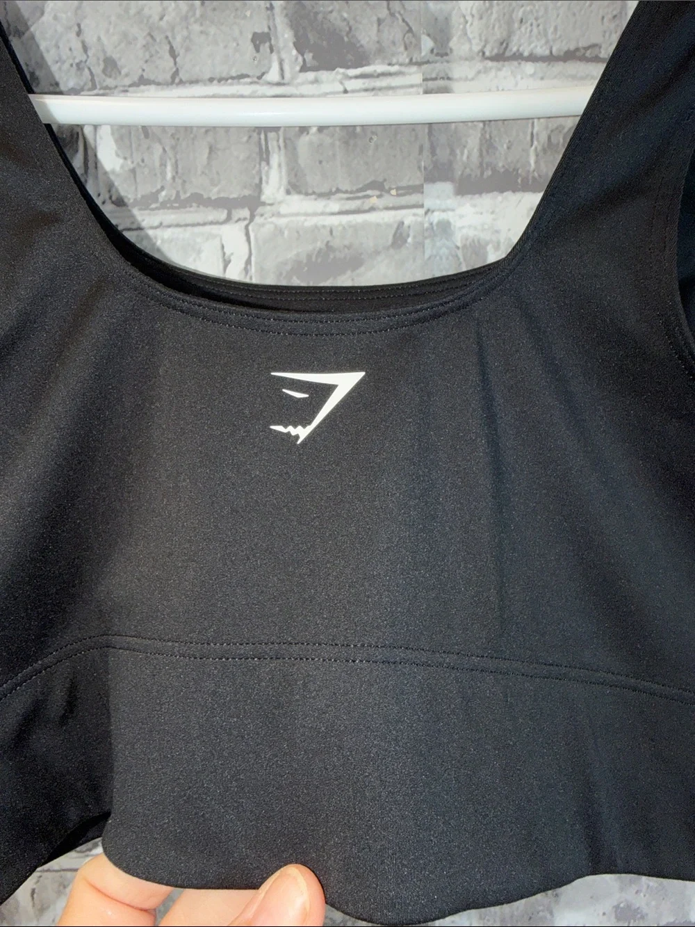 Gymshark Black sports bra with Wide Straps